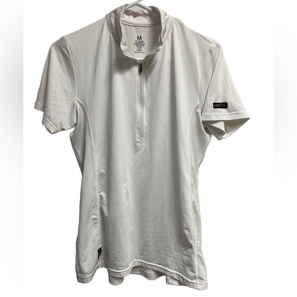 Kerrits White Short Sleeve Shirt M